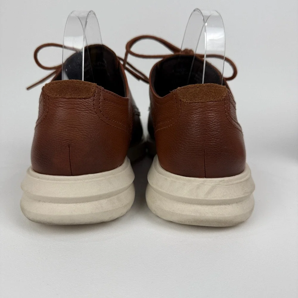 Cole Haan Men's Grand Size 10 Brown Leather Lace Up‎ Oxford Casual Dress Shoes